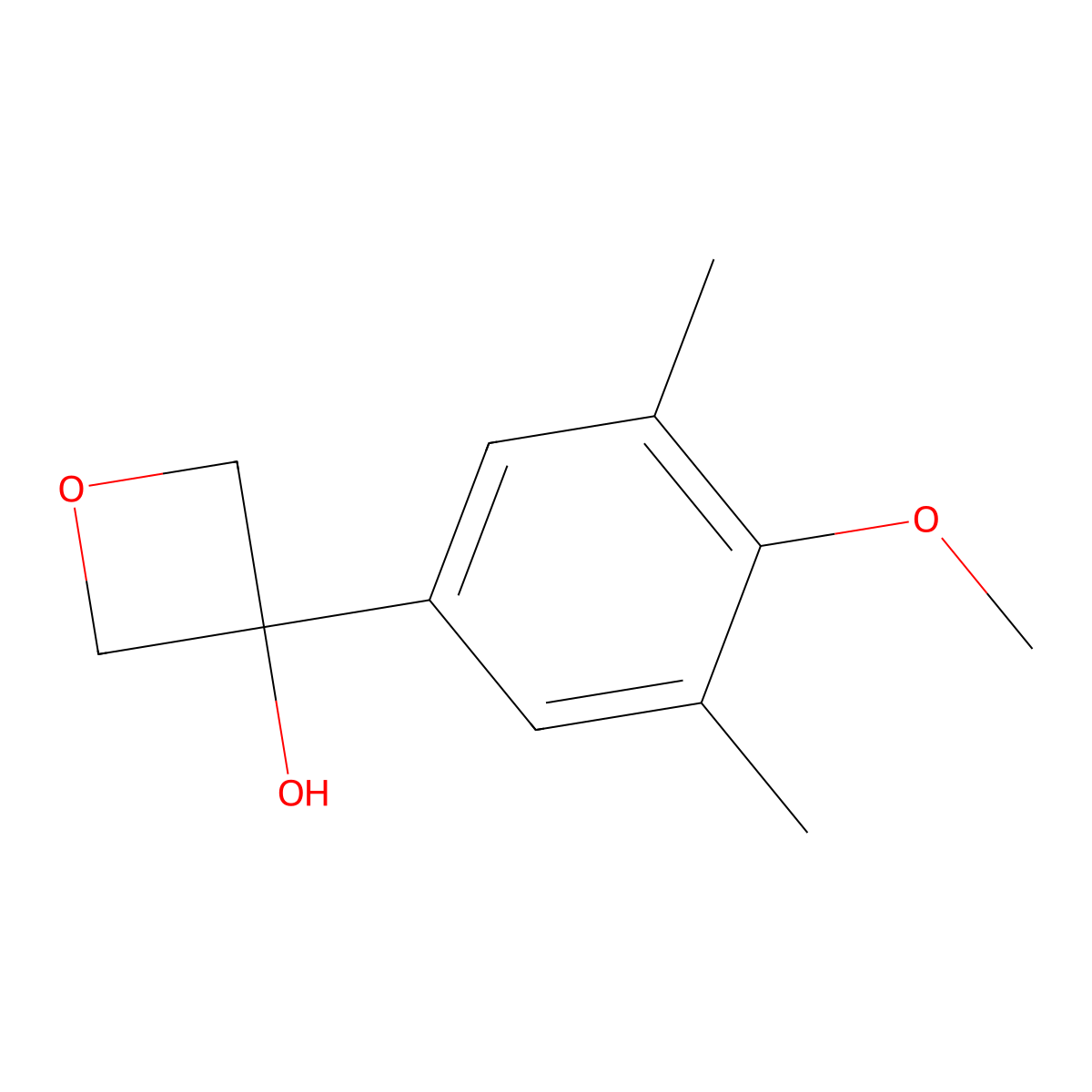 3-(4-Methoxy-3,5-dimethylphenyl)-3-oxetanol molecular structure, CAS 1888958-41-5