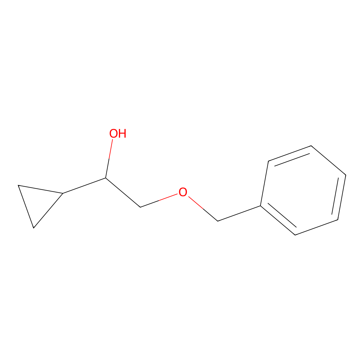 2-(Benzyloxy)-1-cyclopropylethan-1-ol molecular structure, CAS 188896-08-4
