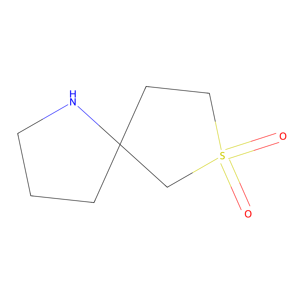 7lambda6-Thia-1-azaspiro[4.4]nonane-7,7-dione molecular structure, CAS 1888976-82-6