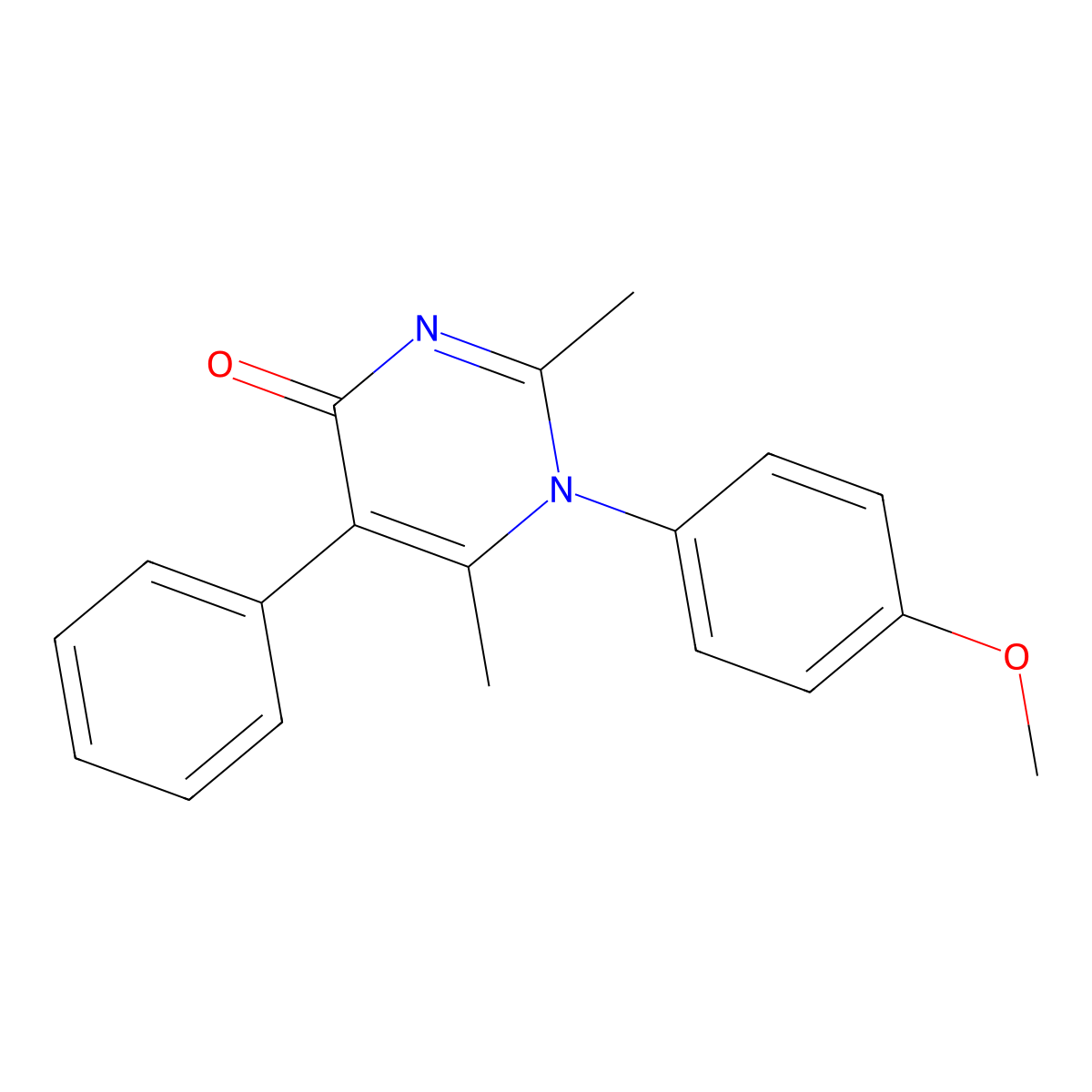 1-(4-Methoxyphenyl)-2,6-dimethyl-5-phenylpyrimidin-4-one molecular structure, CAS 188898-46-6