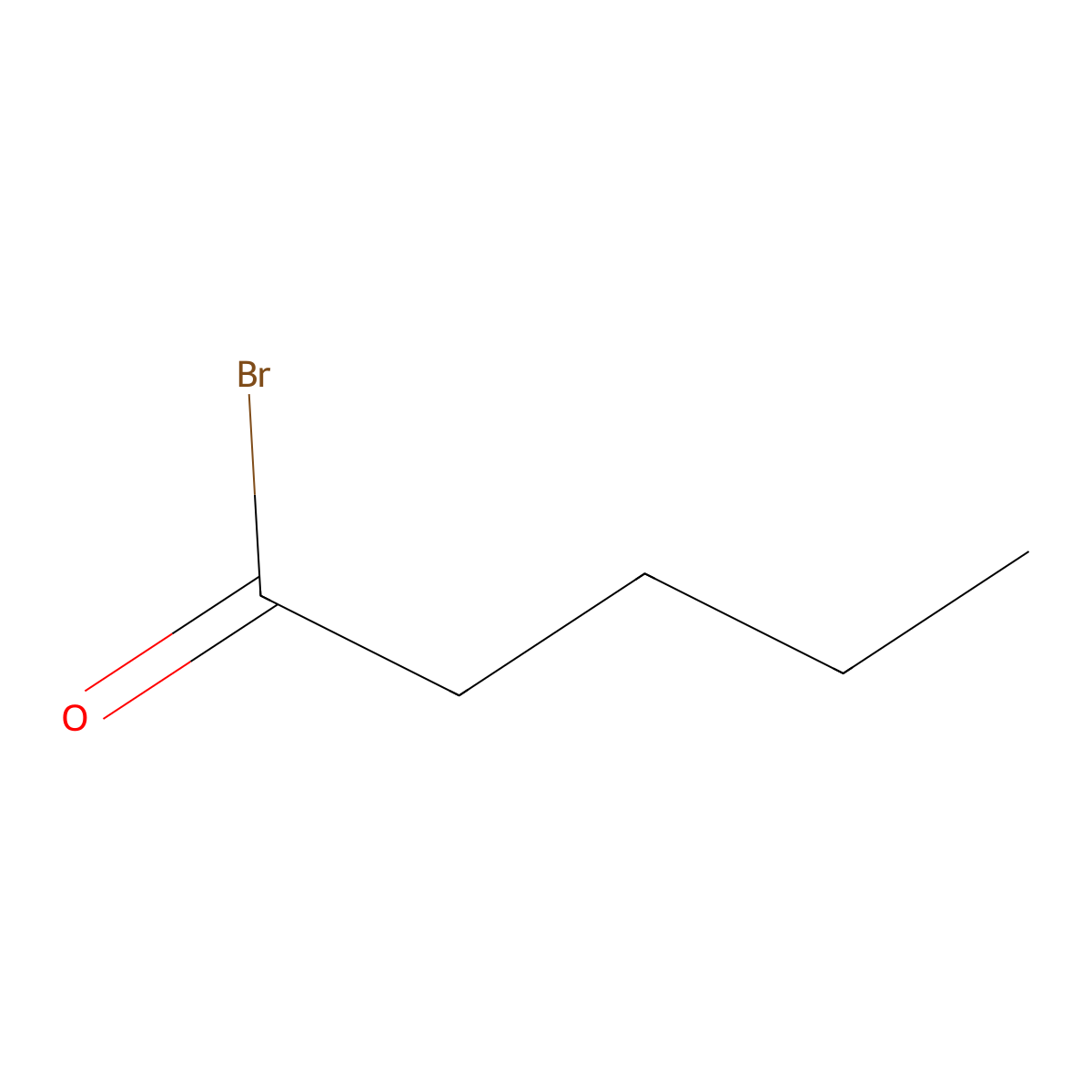 Valeryl Bromide molecular structure, CAS 1889-26-5