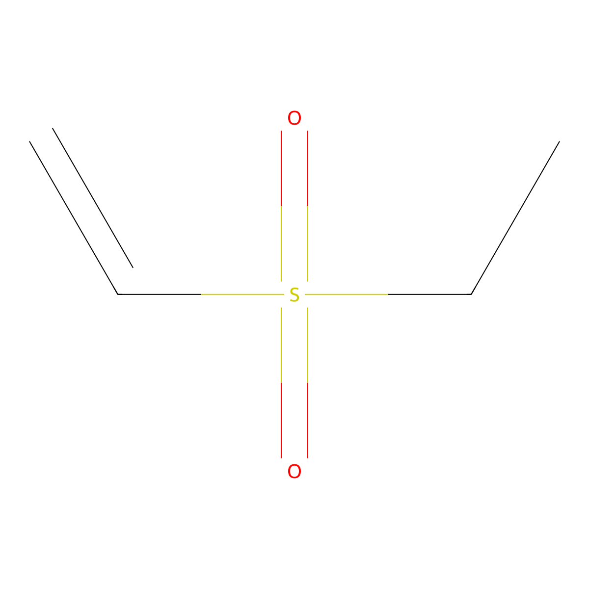 (Ethylsulfonyl)ethene molecular structure, CAS 1889-59-4
