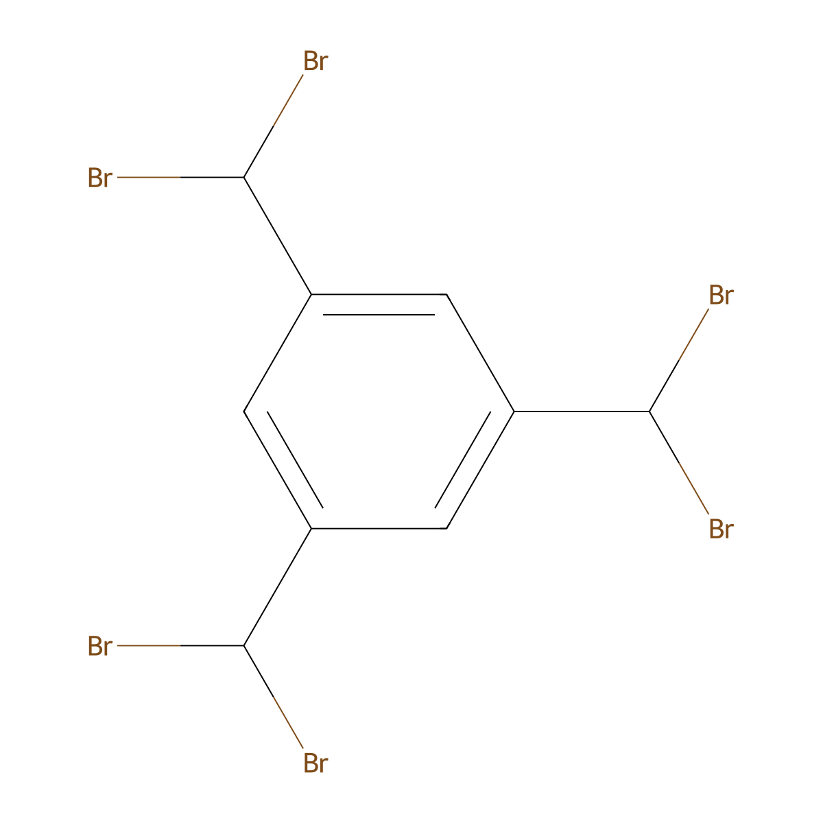 1,3,5-Tris(dibromomethyl)benzene molecular structure, CAS 1889-66-3