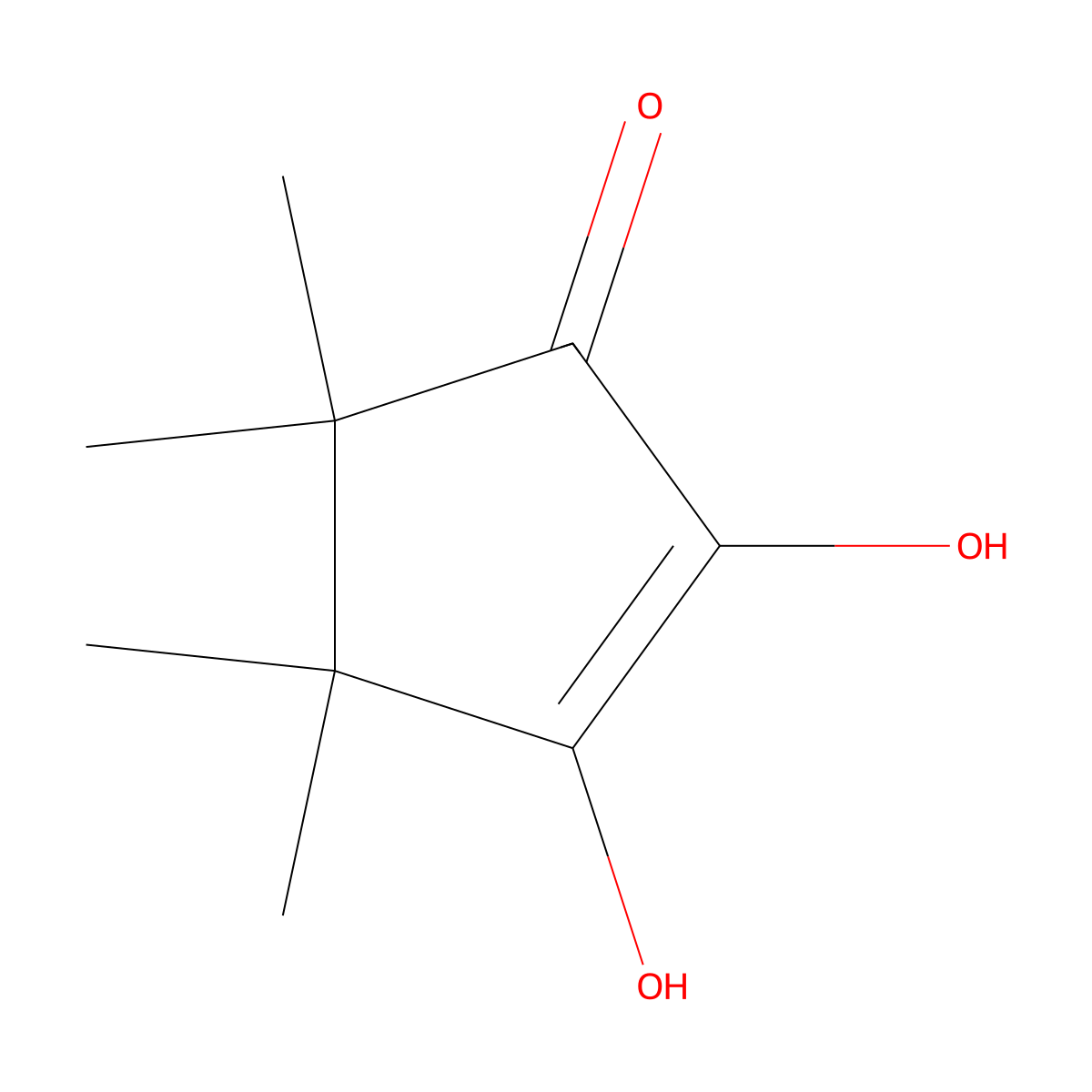 2,3-Dihydroxy-4,4,5,5-tetramethyl-2-cyclopenten-1-one molecular structure, CAS 1889-96-9