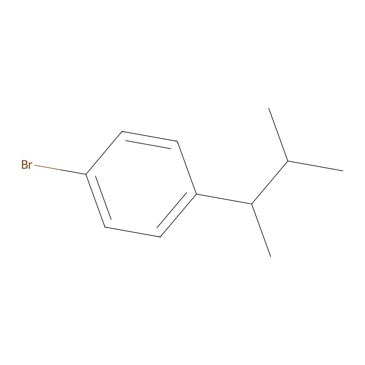 1-Bromo-4-(1,2-dimethylpropyl)benZene molecular structure, CAS 1889013-32-4