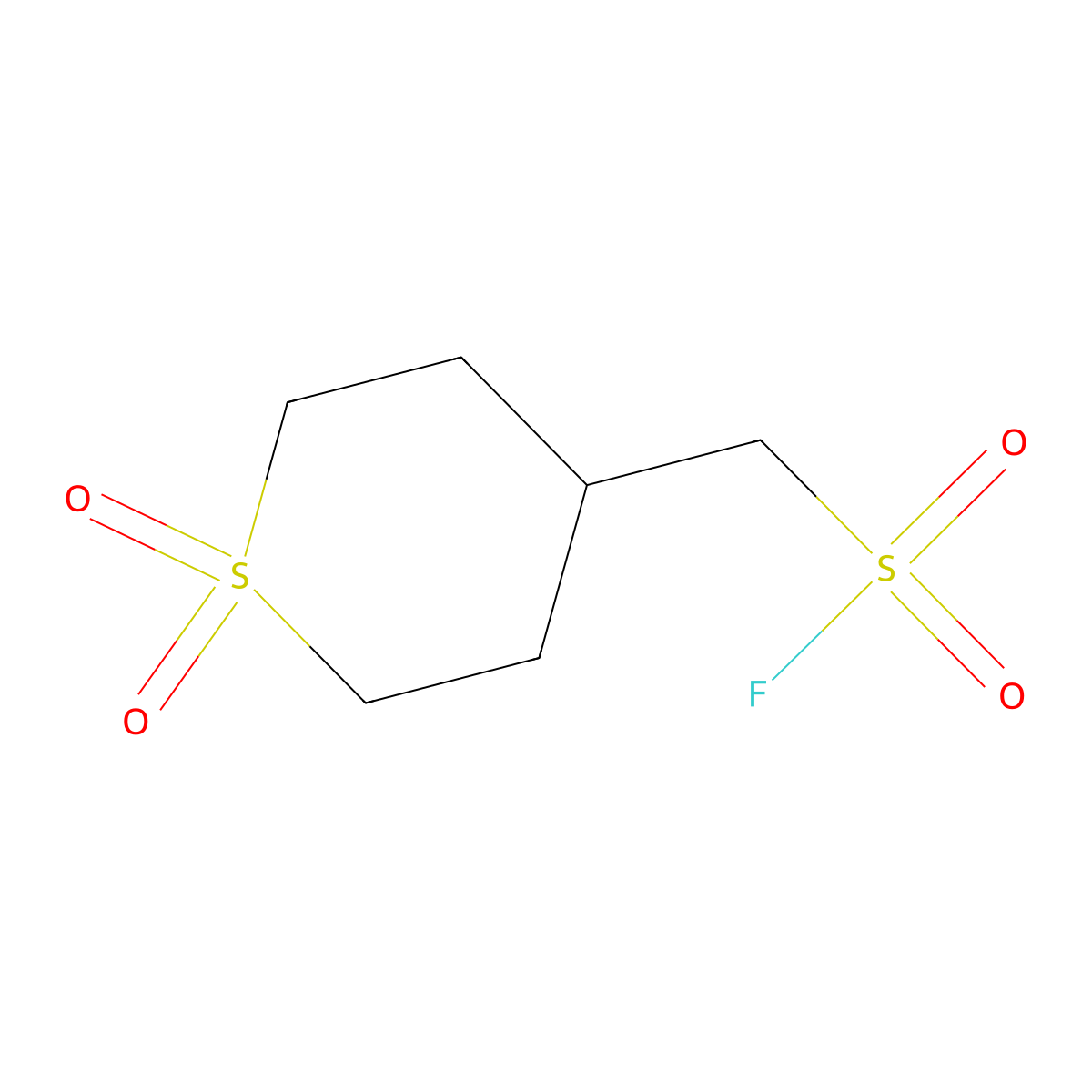 (1,1-Dioxo-1lambda6-thian-4-yl)methanesulfonyl fluoride molecular structure, CAS 1889064-60-1