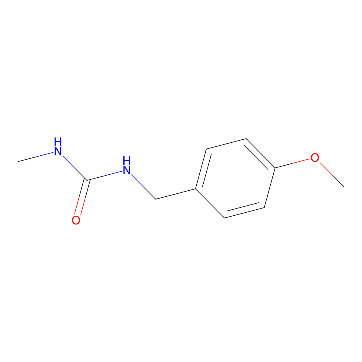 1-[(4-Methoxyphenyl)methyl]-3-methylurea molecular structure, CAS 188911-53-7