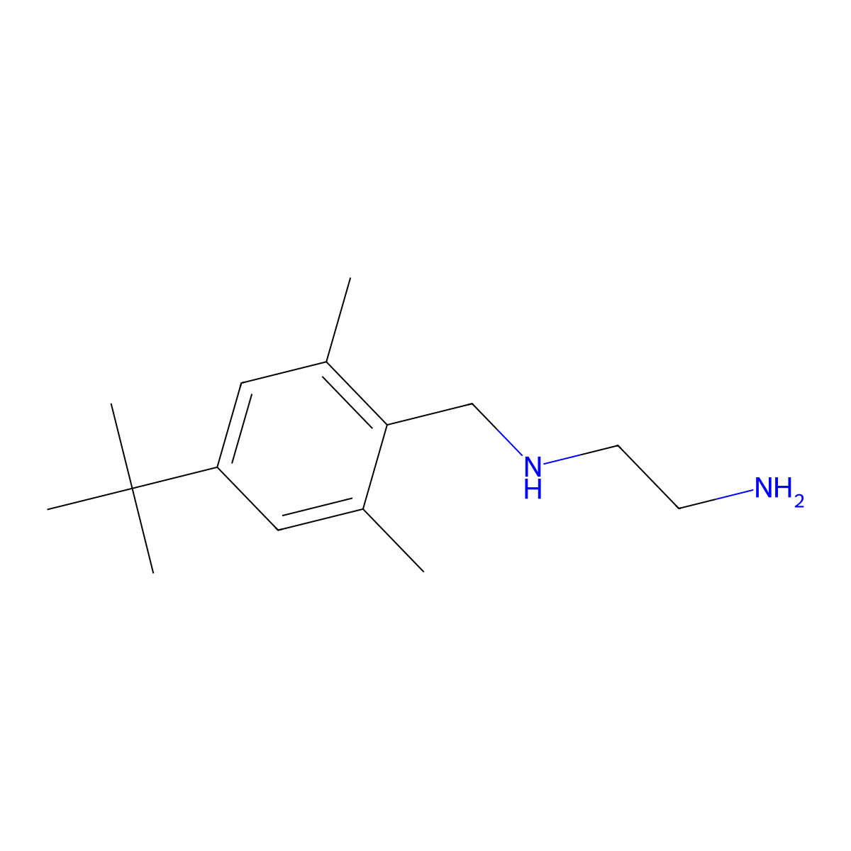 N1-(4-(tert-Butyl)-2,6-dimethylbenzyl)ethane-1,2-diamine molecular structure, CAS 1889140-81-1