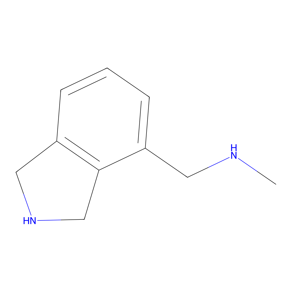 [(2,3-dihydro-1H-isoindol-4-yl)methyl](methyl)amine molecular structure, CAS 1889153-23-4