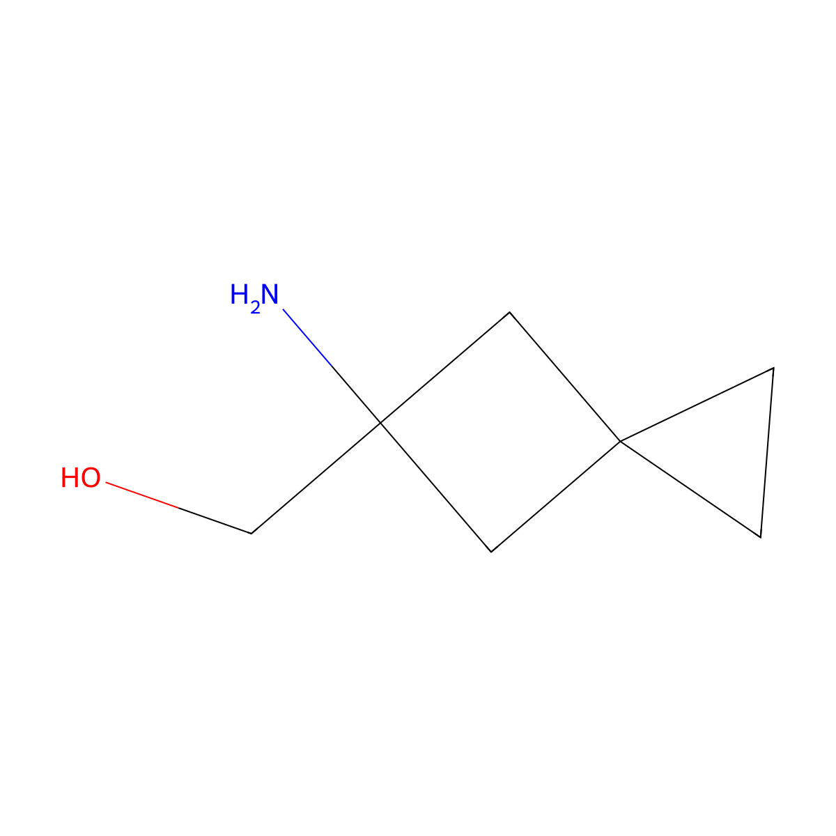 {5-Aminospiro[2.3]hexan-5-yl}methanol molecular structure, CAS 1889175-62-5