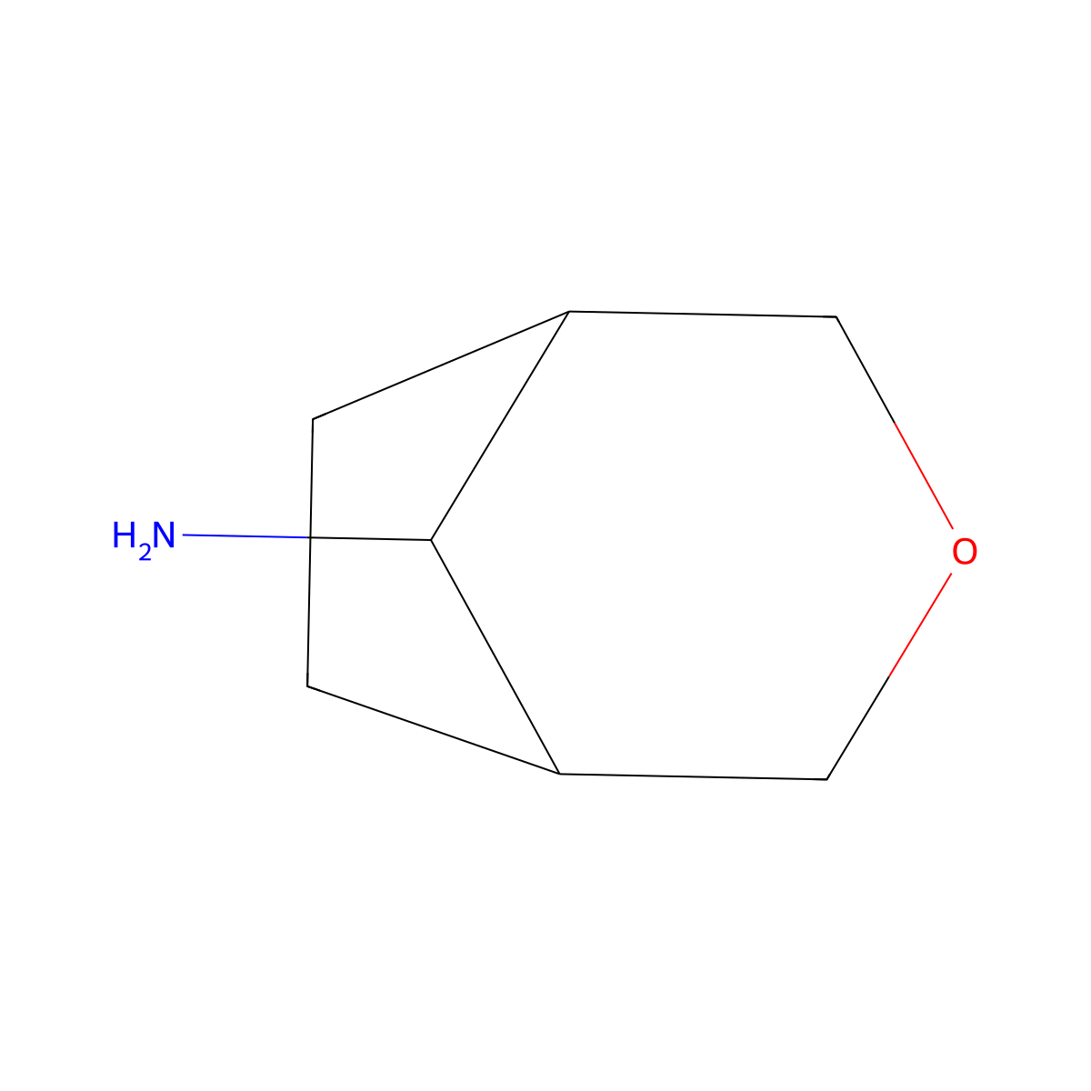 3-Oxabicyclo[3.2.1]octan-8-amine molecular structure, CAS 1889175-64-7