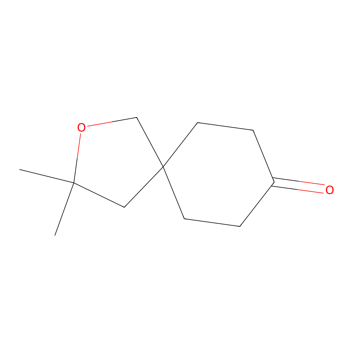 3,3-Dimethyl-2-oxaspiro[4.5]decan-8-one molecular structure, CAS 1889268-73-8