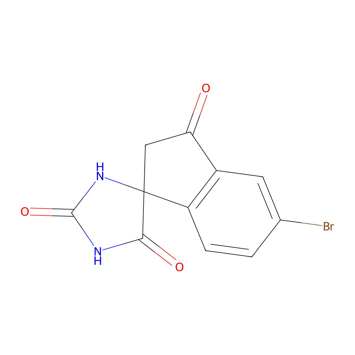 (S)-5'-bromospiro[imidazolidine-4,1'-indene]-2,3',5(2'H)-trione molecular structure, CAS 1889290-55-4