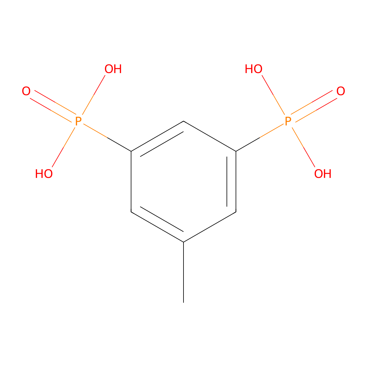 P,P inverted exclamation marka-(5-Methyl-1,3-phenylene)bis[phosphonic acid] molecular structure, CAS 1889302-65-1