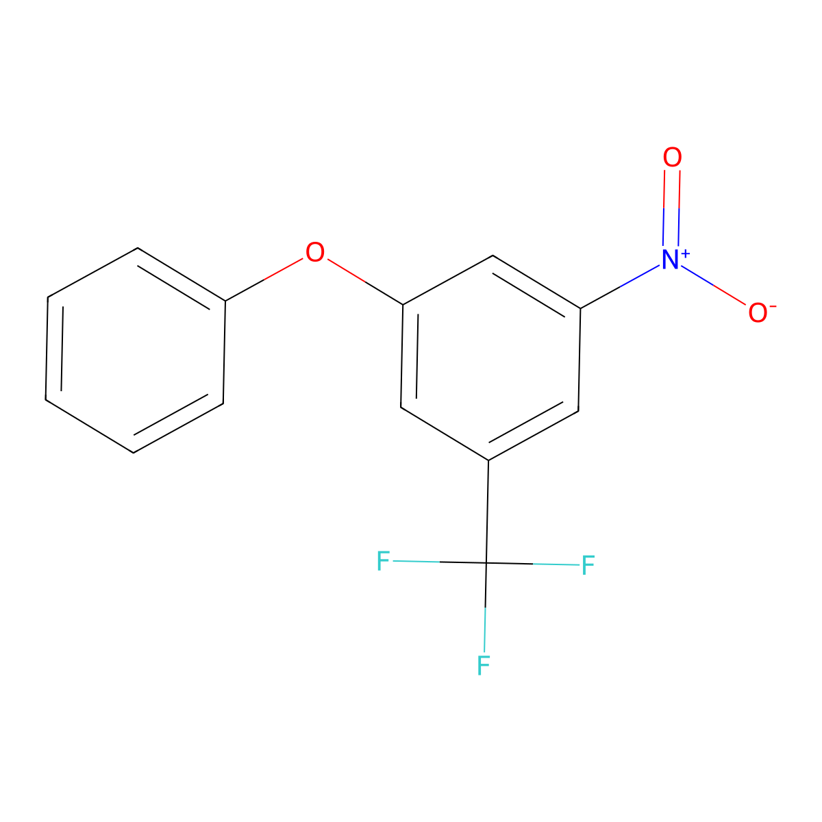 1-Nitro-3-phenoxy-5-(trifluoromethyl)benzene molecular structure, CAS 188938-75-2