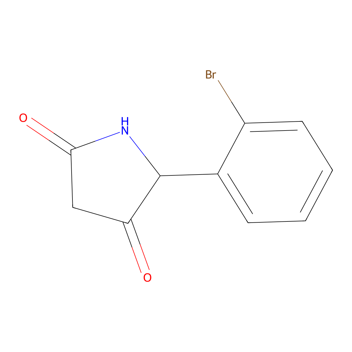 5-(2-Bromophenyl)pyrrolidine-2,4-dione molecular structure, CAS 1889412-61-6