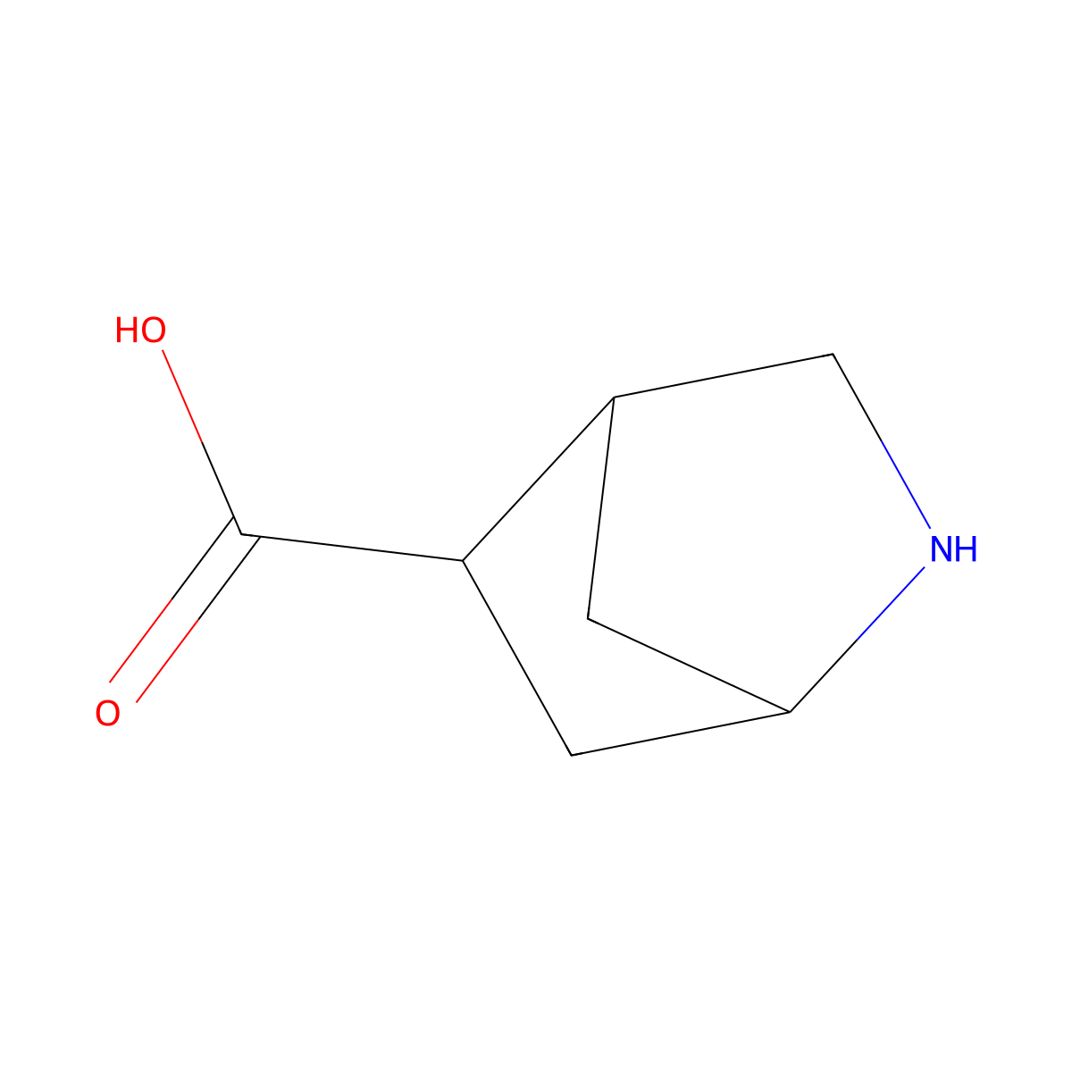 2-Azabicyclo[2.2.1]heptane-5-carboxylic acid molecular structure, CAS 1889426-26-9