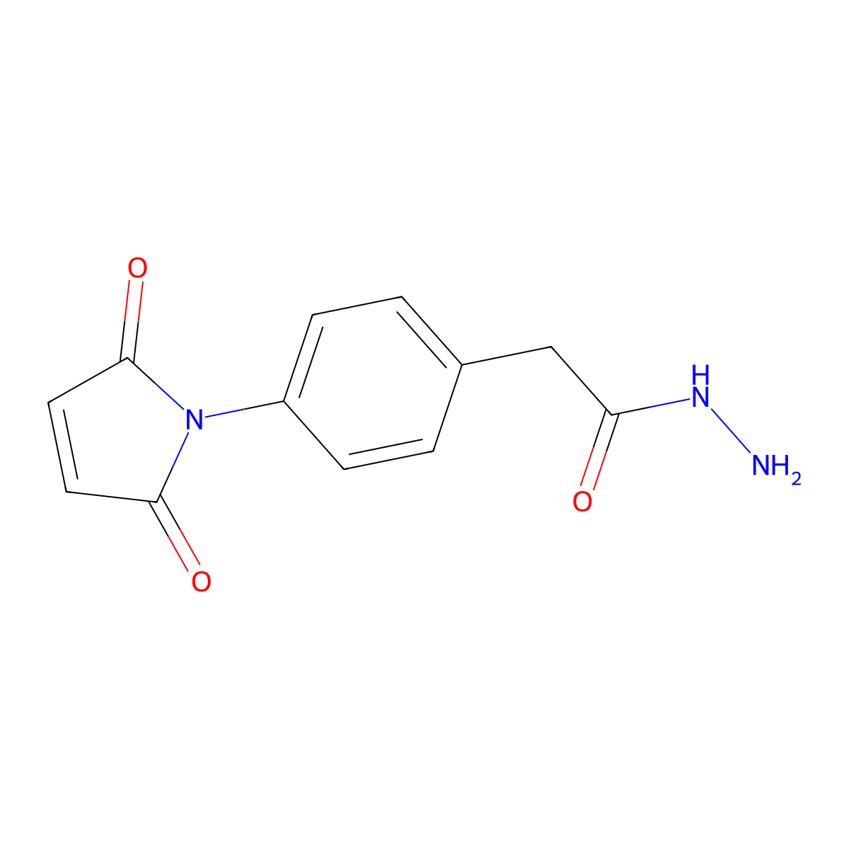 4-Maleimidophenylacetic acid hydrazide molecular structure, CAS 188944-35-6