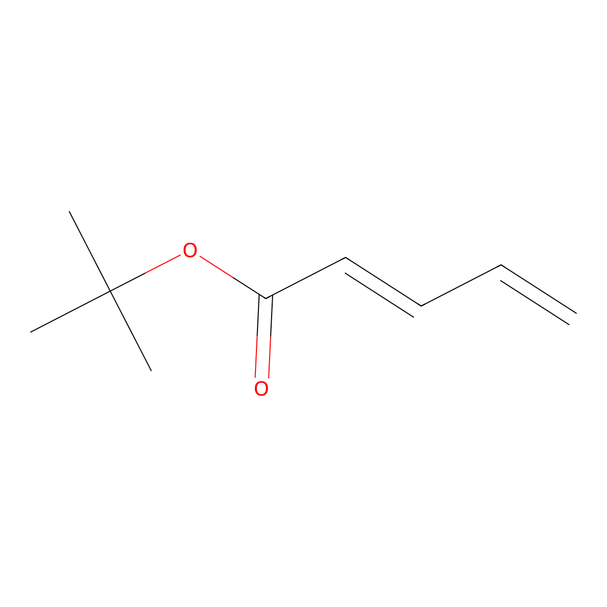 t-Butyl pentadienoate molecular structure, CAS 188945-49-5