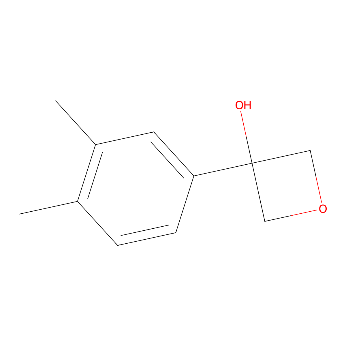 3-(3,4-Dimethylphenyl)-3-oxetanol molecular structure, CAS 1889495-82-2