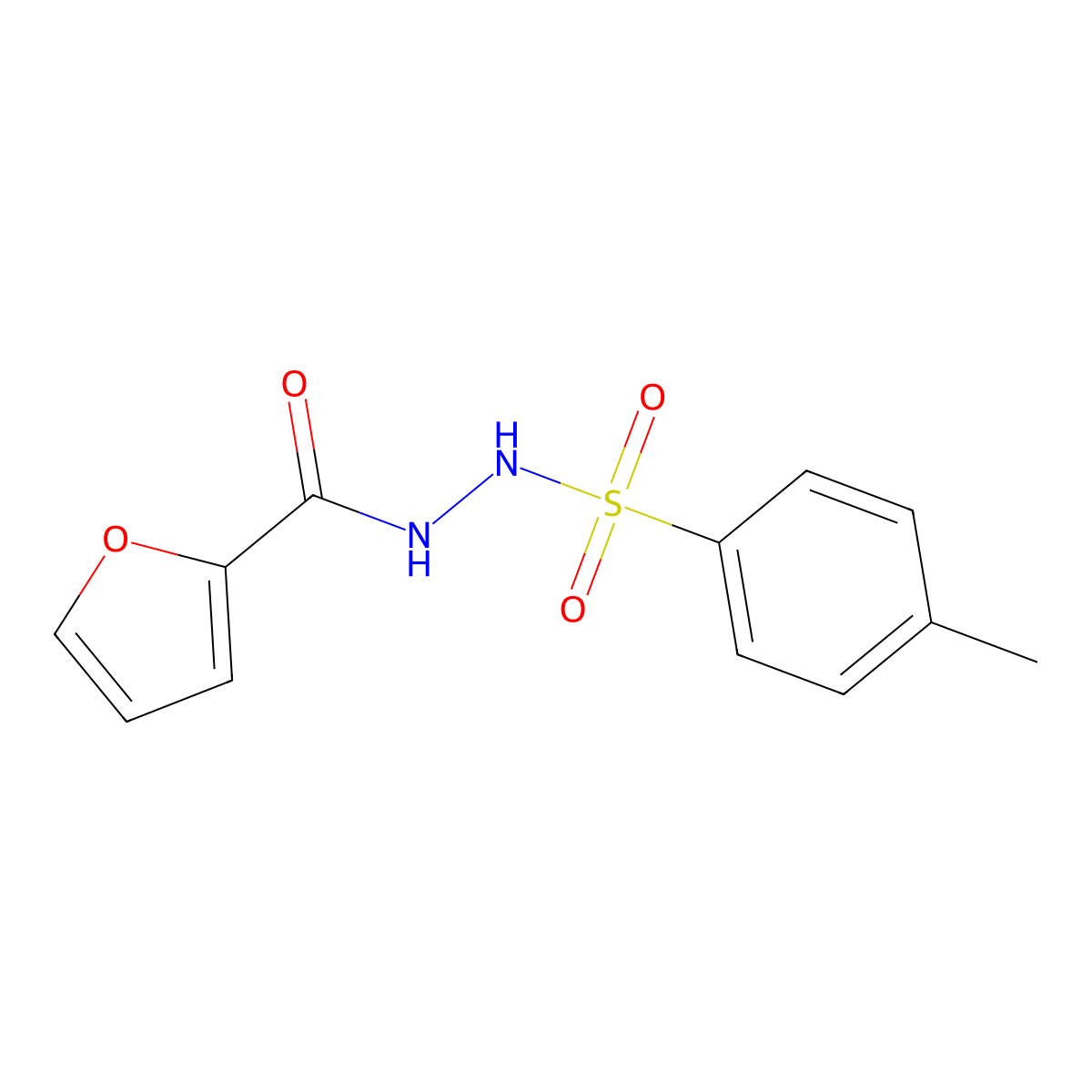 N'-(4-methylbenzenesulfonyl)furan-2-carbohydrazide molecular structure, CAS 18895-03-9