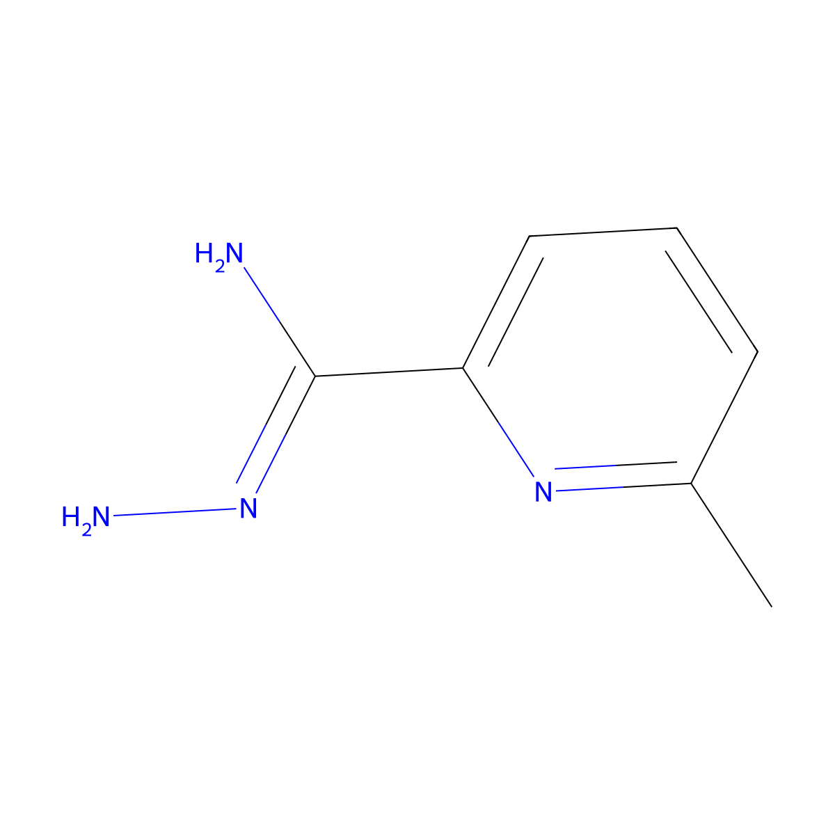 6-Methylpyridine-2-carbohydrazonamide molecular structure, CAS 18895-94-8