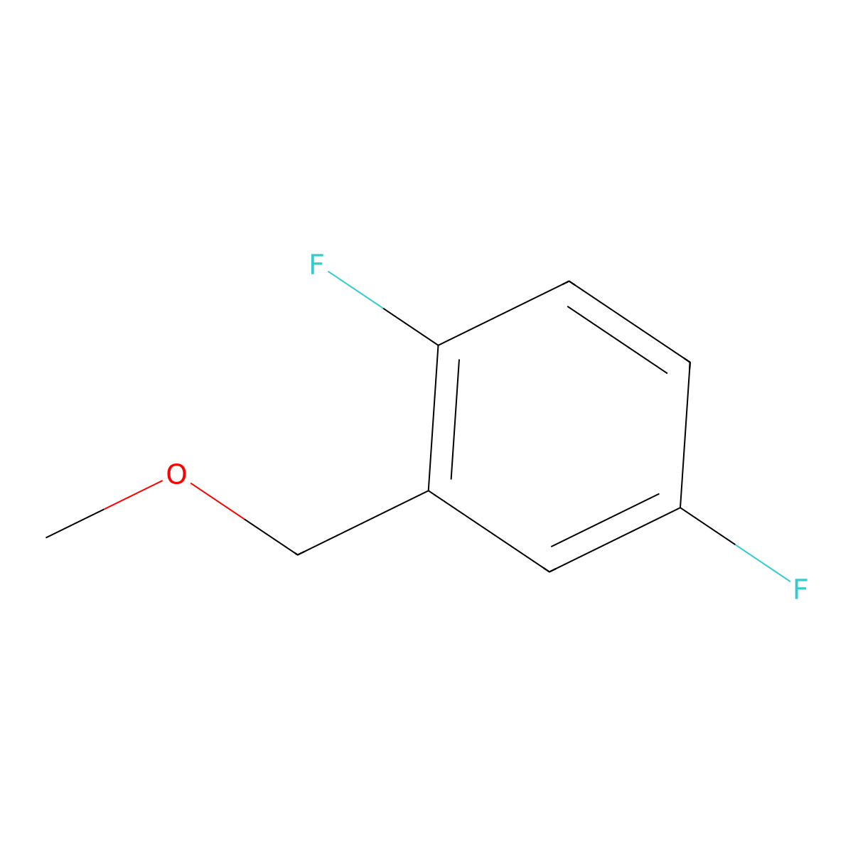 1,4-Difluoro-2-(methoxymethyl)benzene molecular structure, CAS 1889519-73-6