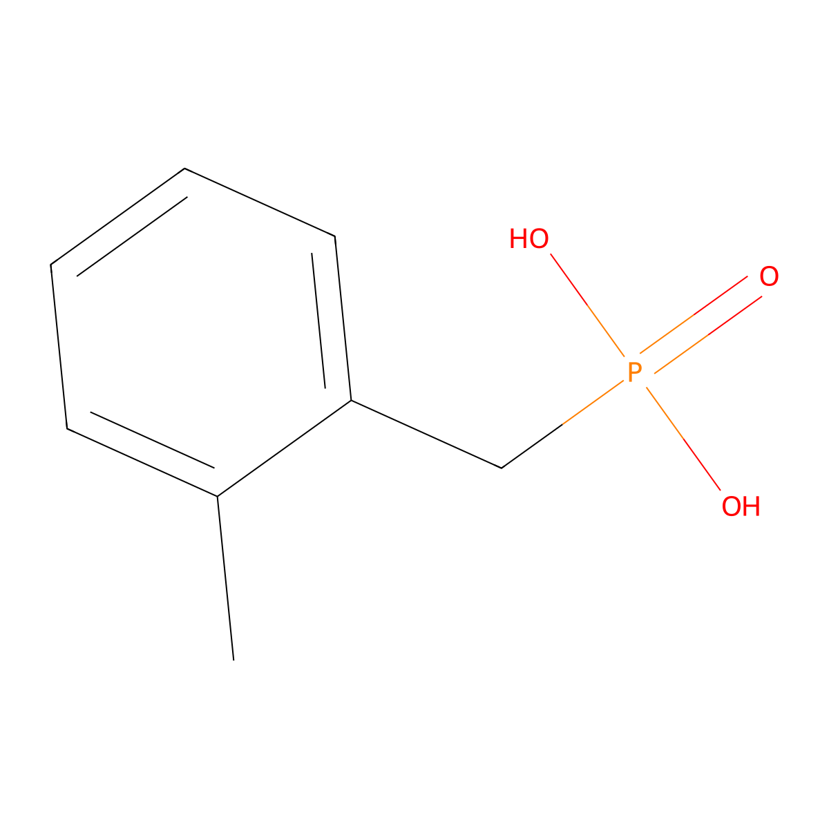 2-Methylbenzylphosphonic acid molecular structure, CAS 18896-56-5