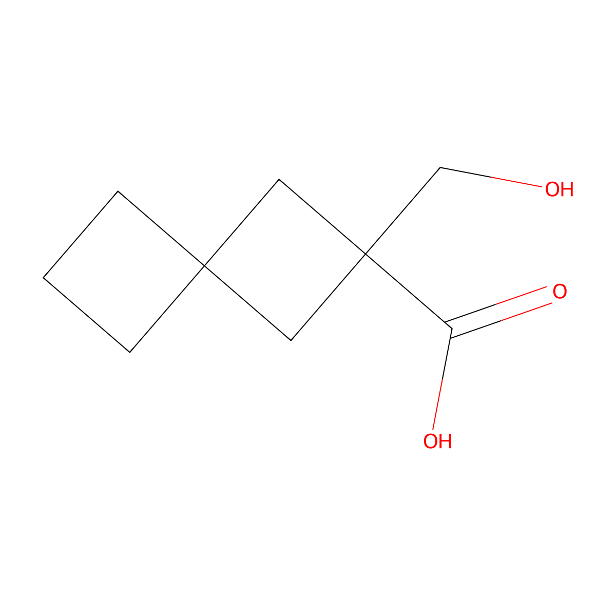 2-(Hydroxymethyl)spiro[3.3]heptane-2-carboxylic acid molecular structure, CAS 1889644-64-7