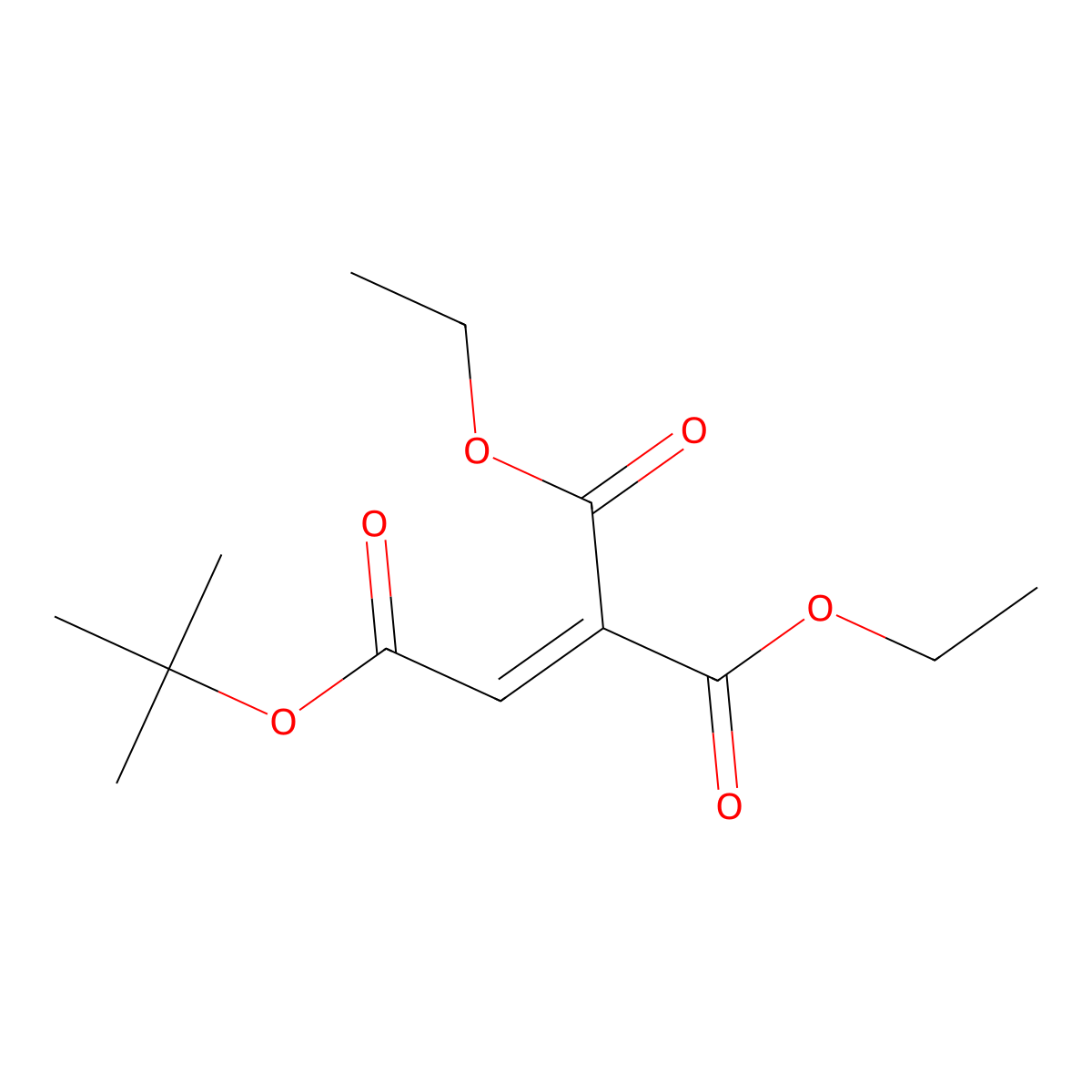2-(Tert-butyl) 1,1-diethyl 1,1,2-ethylenetricarboxylate molecular structure, CAS 188973-69-5