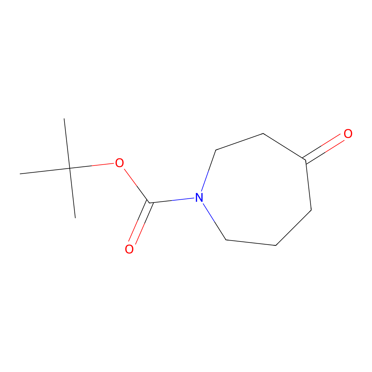 N-Boc-hexahydro-1H-azepin-4-one molecular structure, CAS 188975-88-4