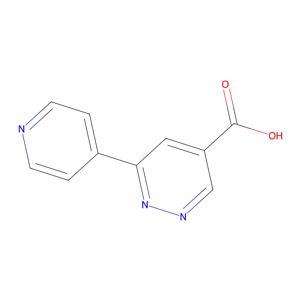 6-(Pyridin-4-yl)pyridazine-4-carboxylic acid molecular structure, CAS 1889784-35-3