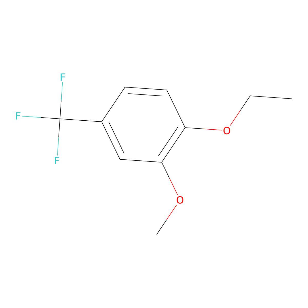 2-Ethoxy-5-(trifluoromethyl)anisole molecular structure, CAS 1889796-26-2