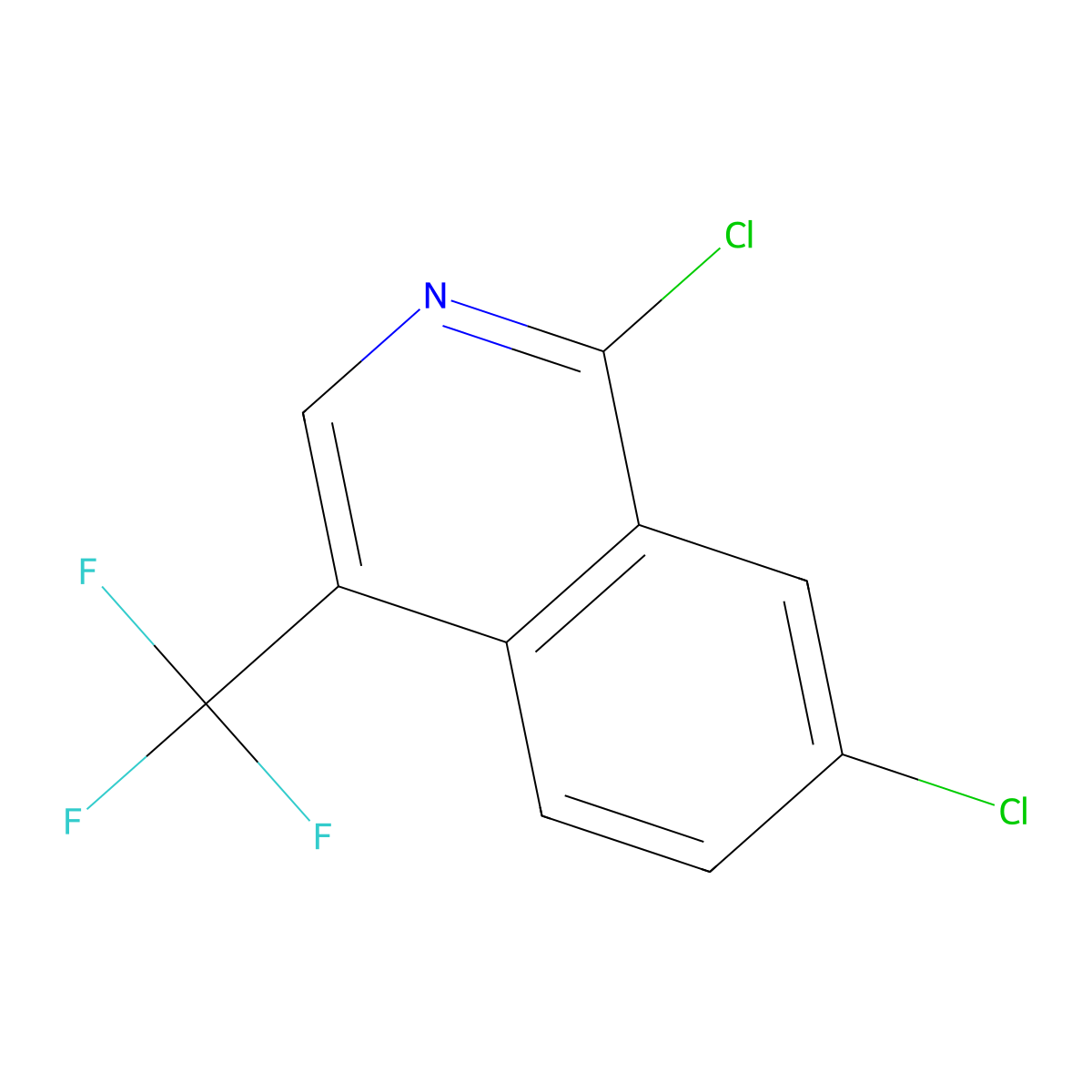 1,7-Dichloro-4-(trifluoromethyl)isoquinoline molecular structure, CAS 1889816-09-4