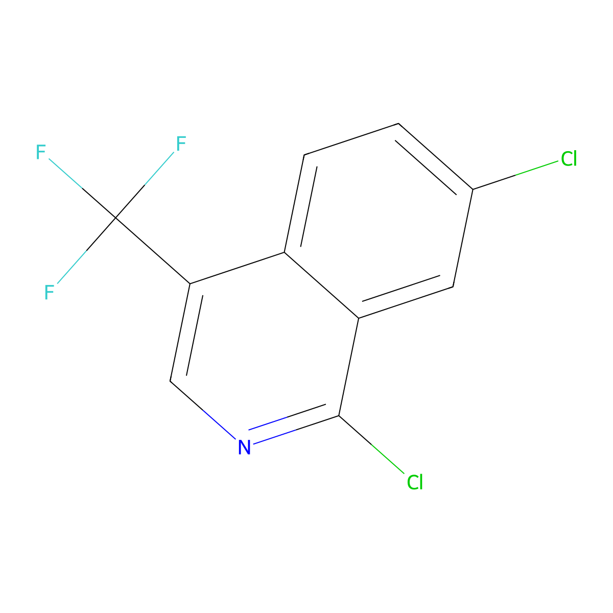 1,7-Dichloro-4-(trifluoromethyl)isoquinoline molecular structure, CAS 1889816-09-4