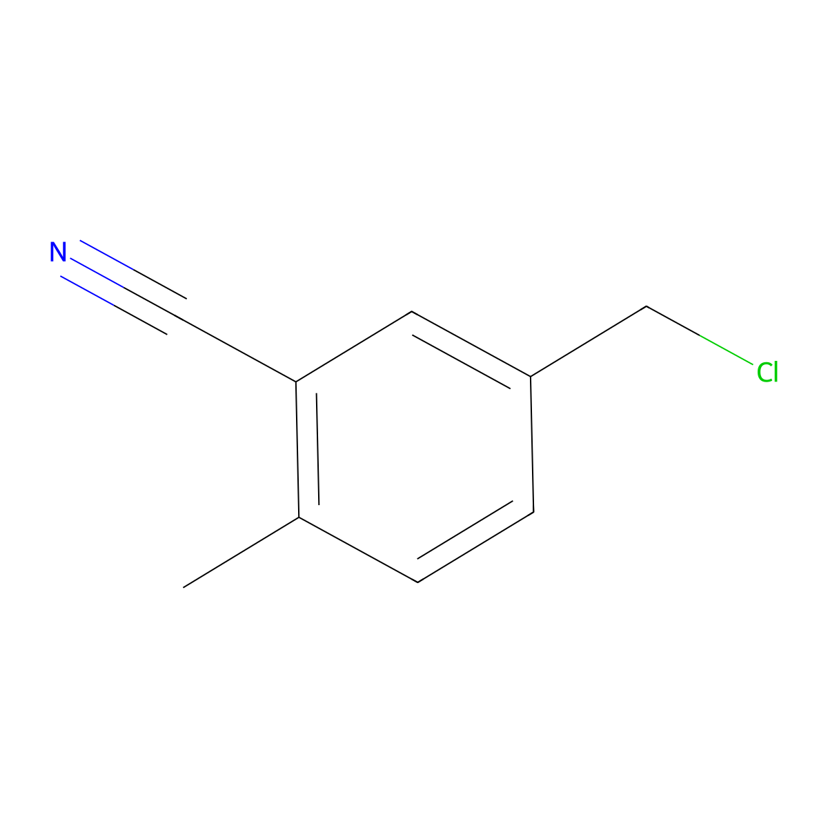 5-(Chloromethyl)-2-methylbenzonitrile molecular structure, CAS 188984-17-0
