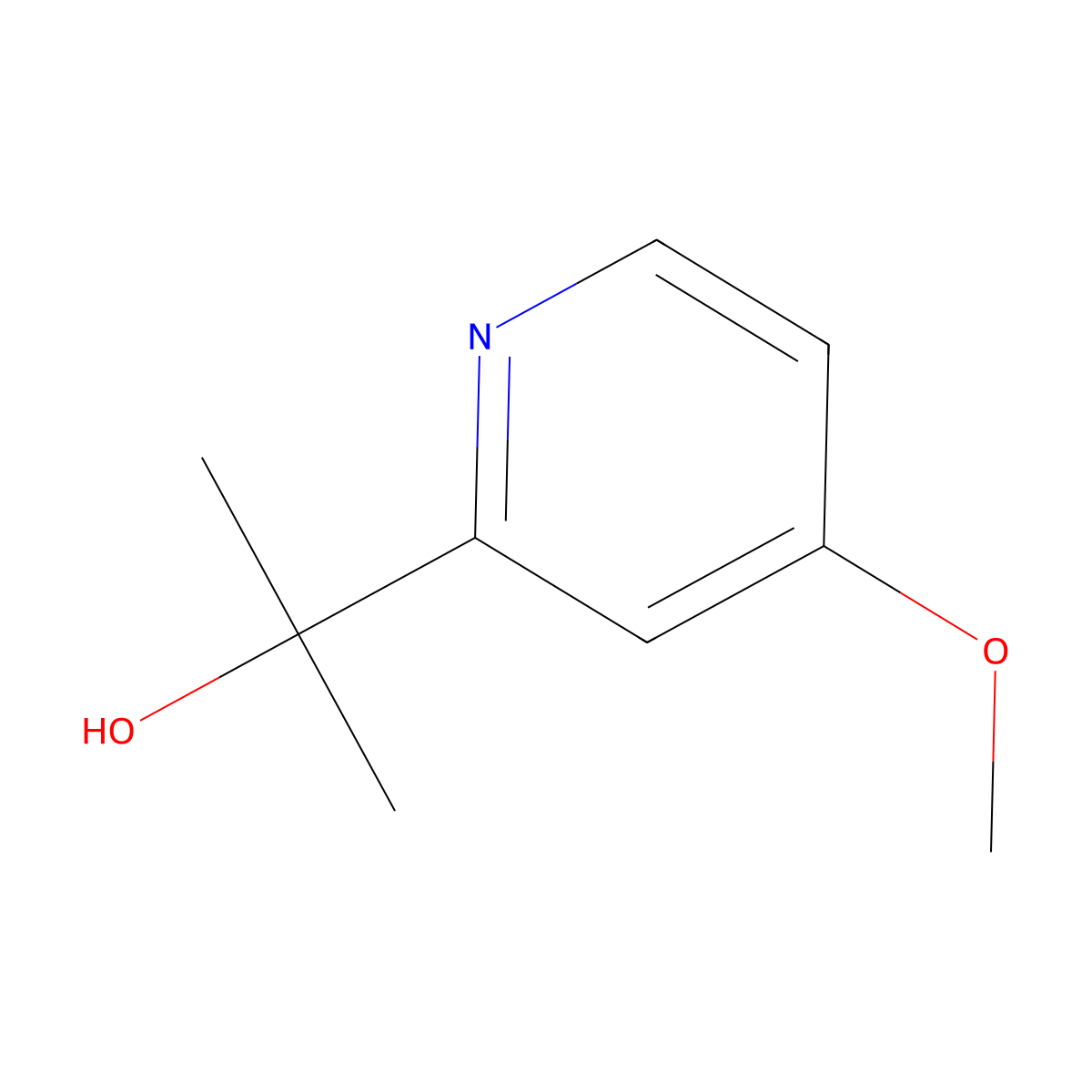 2-(4-Methoxypyridin-2-yl)propan-2-ol molecular structure, CAS 1889843-28-0