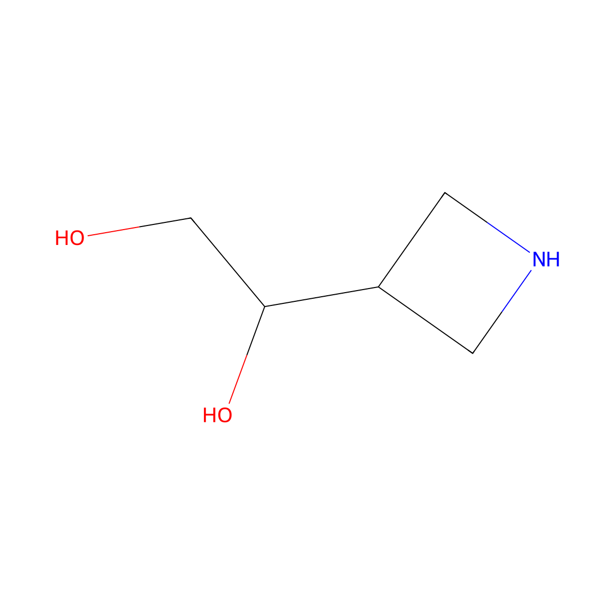 1-(Azetidin-3-yl)ethane-1,2-diol molecular structure, CAS 1889843-79-1