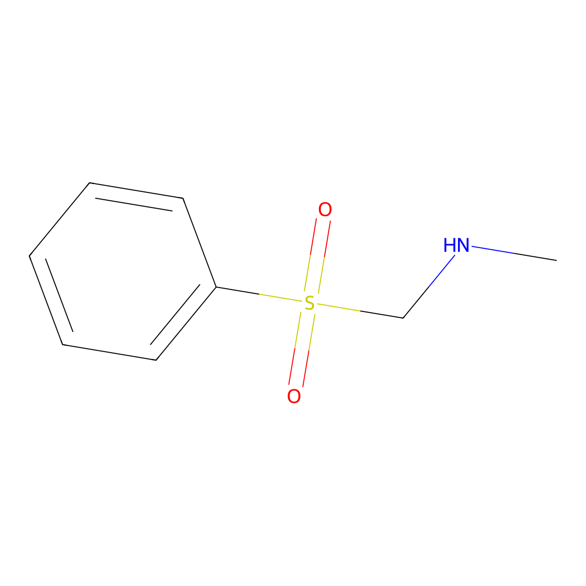 [(Benzenesulfonyl)methyl](methyl)amine molecular structure, CAS 1889860-71-2