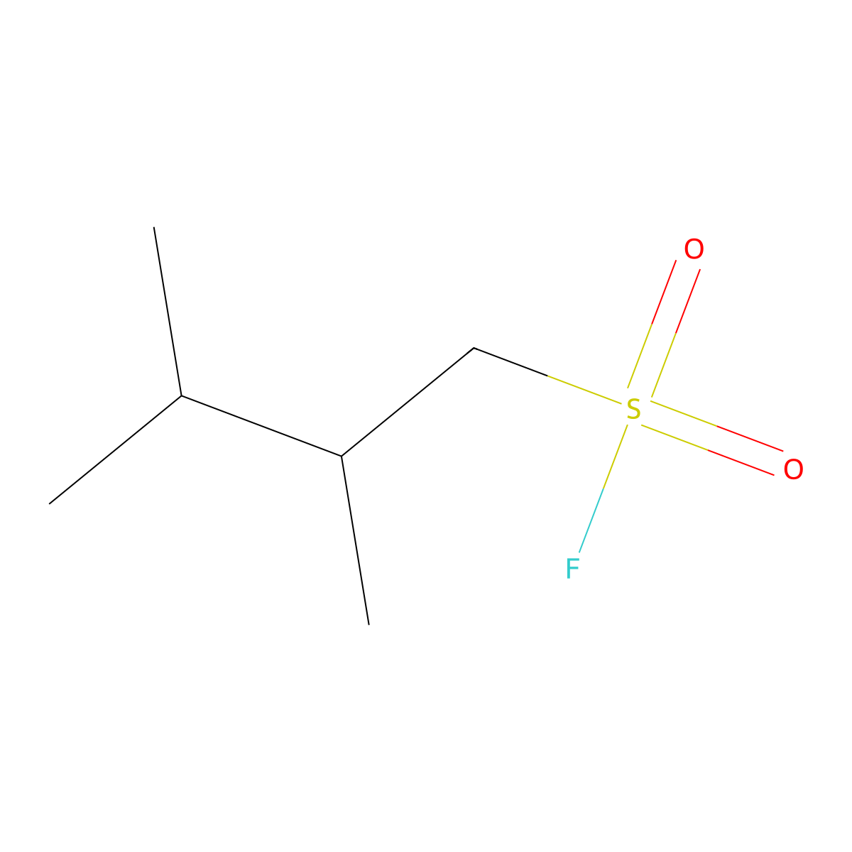 2,3-Dimethylbutane-1-sulfonyl fluoride molecular structure, CAS 1889878-91-4