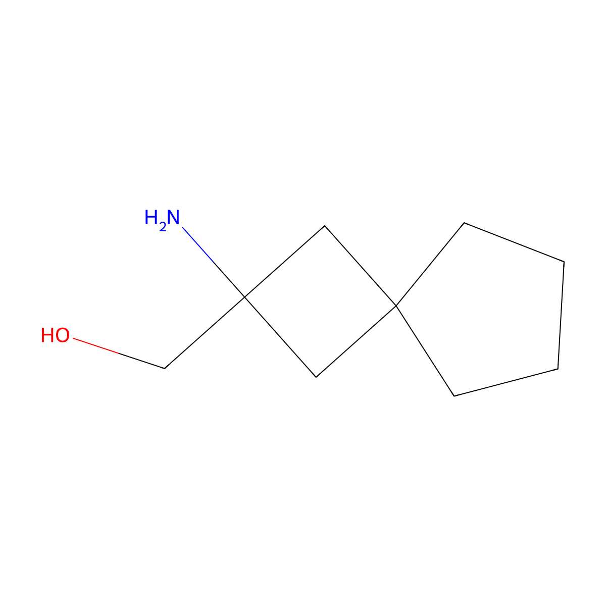 {2-Aminospiro[3.4]octan-2-yl}methanol molecular structure, CAS 1889883-79-7