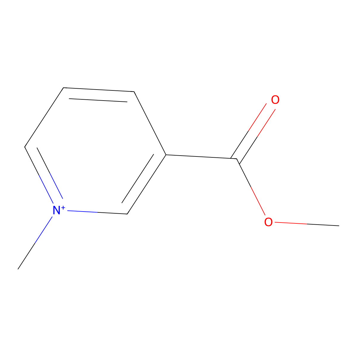 3-(Methoxycarbonyl)-1-methylpyridinium molecular structure, CAS 18899-18-8