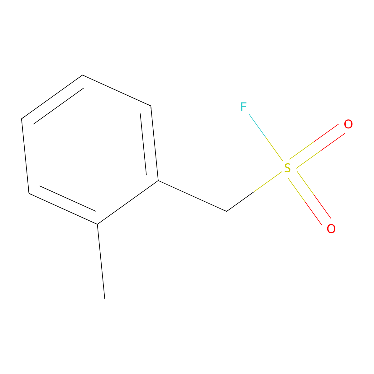 (2-Methylphenyl)methanesulfonyl fluoride molecular structure, CAS 1889912-82-6
