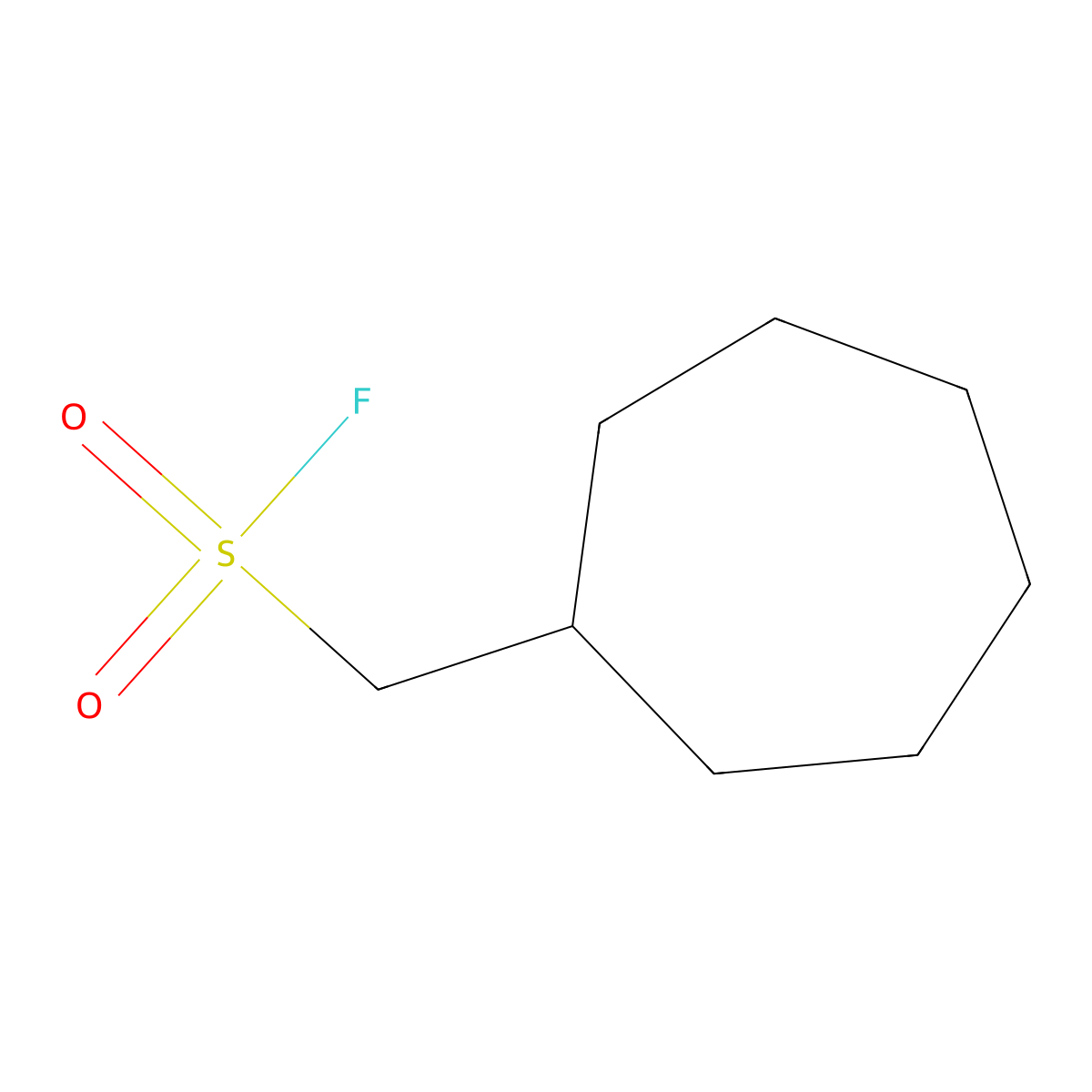 Cycloheptylmethanesulfonyl fluoride molecular structure, CAS 1889913-34-1