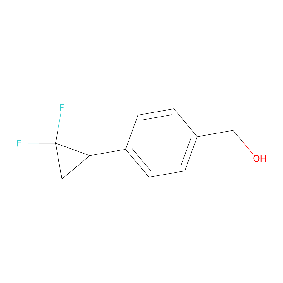 4-(2,2-Difluorocyclopropyl)benzyl Alcohol molecular structure, CAS 1889921-53-2
