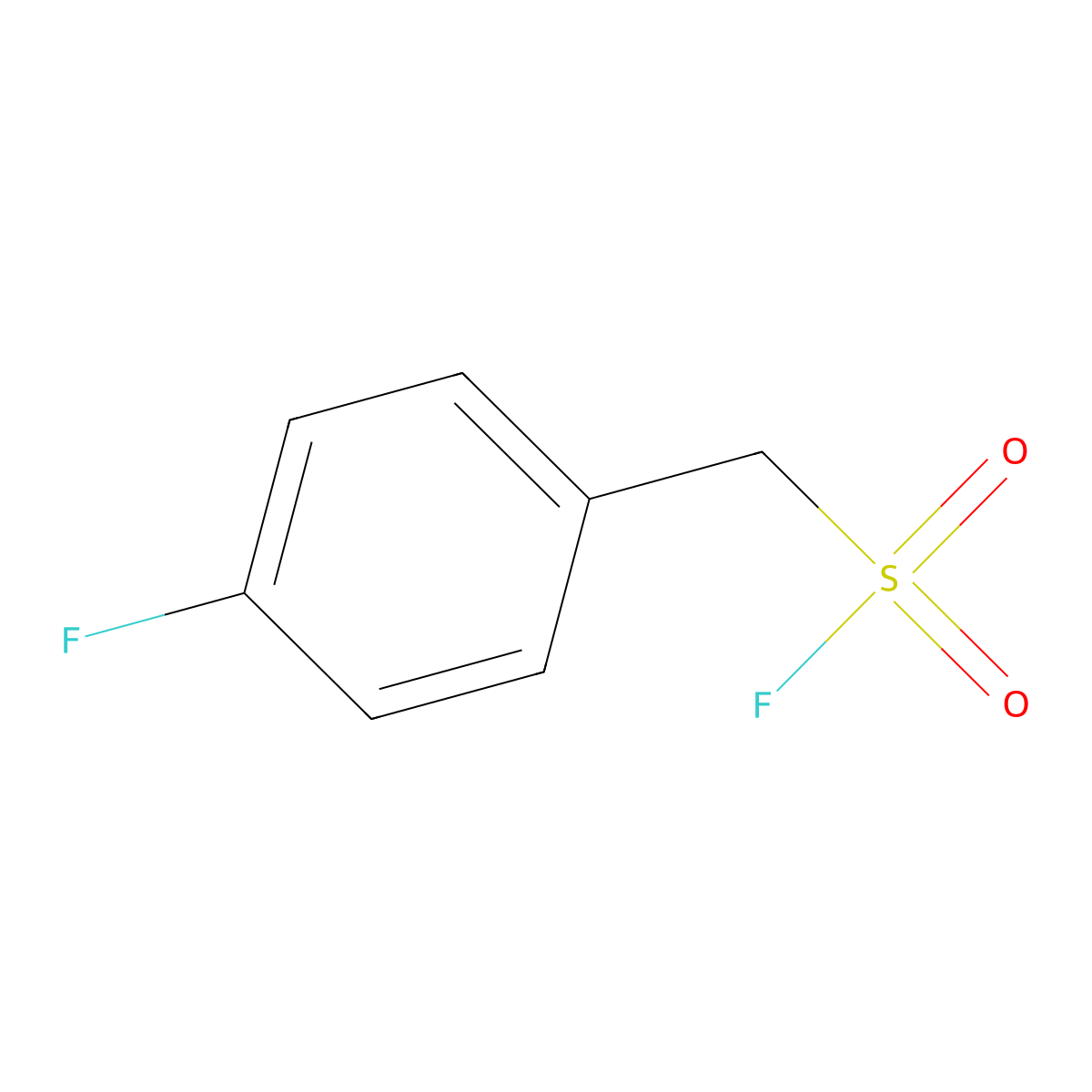 (4-Fluorophenyl)methanesulfonyl fluoride molecular structure, CAS 1889921-78-1
