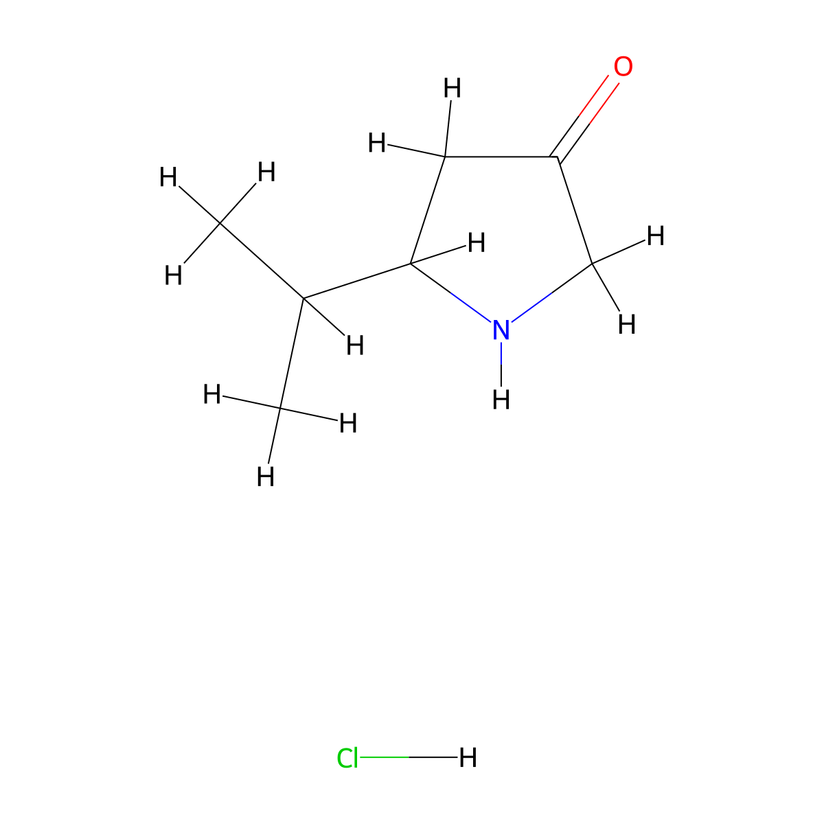 5-Isopropylpyrrolidin-3-one hcl molecular structure, CAS 1889939-98-3