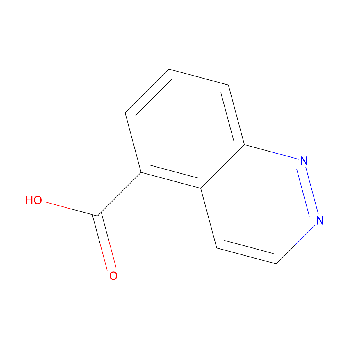 Cinnoline-5-carboxylic acid molecular structure, CAS 1889940-89-9