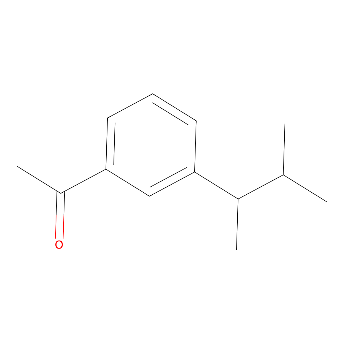 1-[3-(1,2-Dimethylpropyl)phenyl]ethanone molecular structure, CAS 1889976-43-5