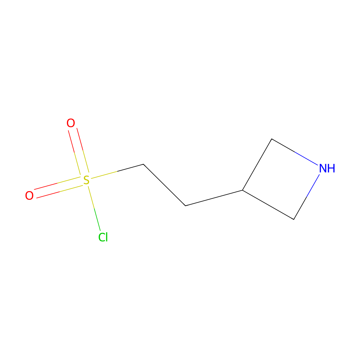 2-(Azetidin-3-yl)ethane-1-sulfonyl chloride molecular structure, CAS 1889977-69-8